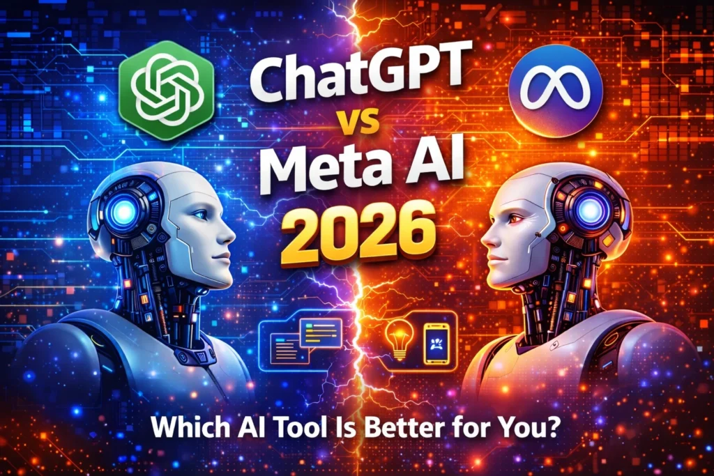 ChatGPT vs Meta AI 2026 comparison between top AI tools