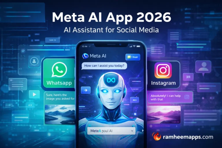 Meta AI app review 2026 showing AI assistant integrated with WhatsApp and Instagram