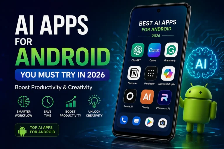AI Apps for Android 2026 – Best Free AI Tools for Productivity and Creativity