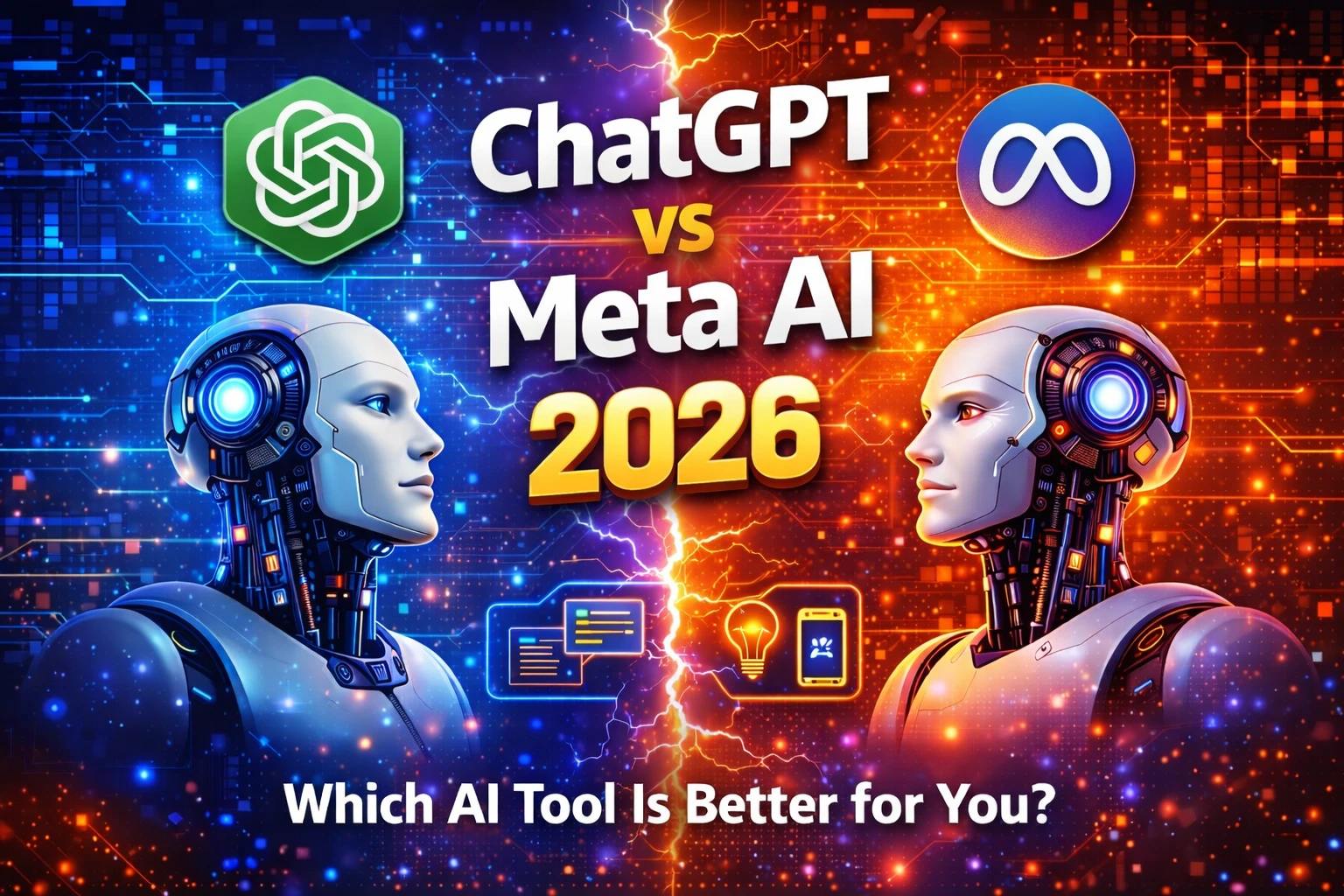 ChatGPT vs Meta AI 2026 comparison between top AI tools